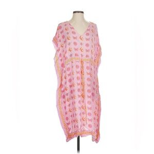 Pink Floral Kaftan Dress
